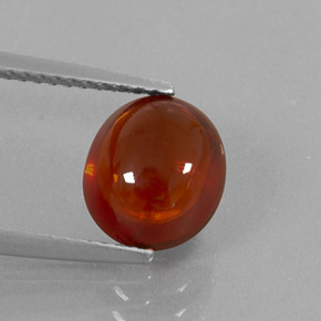 Granato spessartite naturale arancione da 4,00 ct, trasparente, trasparente/traslucido