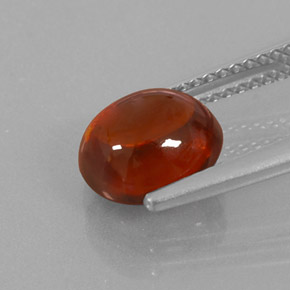 Granato spessartite naturale arancione da 4,00 ct, trasparente, trasparente/traslucido