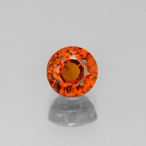 Granato spessartite naturale arancione da 0,99 ct, taglio rotondo, VS-SI