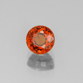Granato spessartite naturale arancione da 0,99 ct, taglio rotondo, VS-SI
