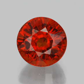 Granato spessartite naturale arancione da 2,33 ct, taglio rotondo, VS