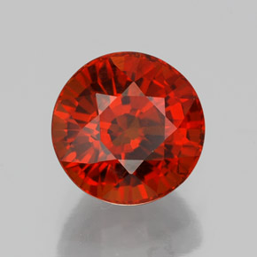 Granato spessartite naturale arancione da 2,33 ct, taglio rotondo, VS