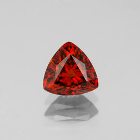 Granato spessartite naturale rosso da 1,37 ct, trillion, VVS
