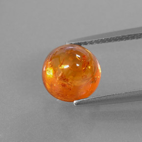 Granato spessartite naturale arancione da 4,50 ct, trasparente, trasparente/traslucido