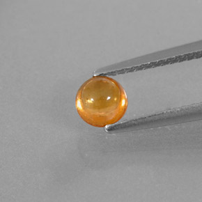 Granato spessartite naturale arancione da 0,87 ct, trasparente, trasparente/traslucido