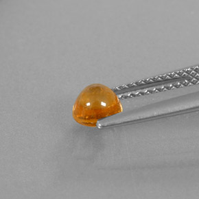 Granato spessartite naturale arancione da 0,87 ct, trasparente, trasparente/traslucido