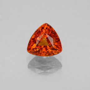 Granato spessartite naturale arancione da 1,56 ct, trillion, SI