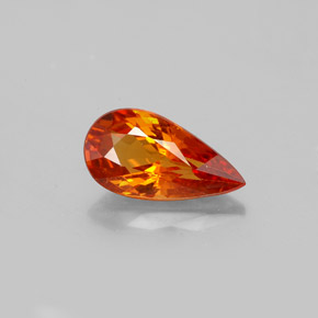 Granato spessartite naturale arancione da 1,81 ct, taglio a pera, VS-SI
