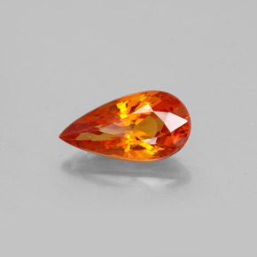 Granato spessartite naturale arancione da 1,81 ct, taglio a pera, VS-SI