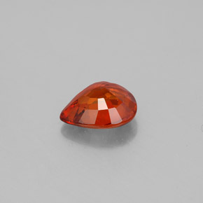 Granato spessartite naturale arancione da 1,57 ct, taglio a pera, VS