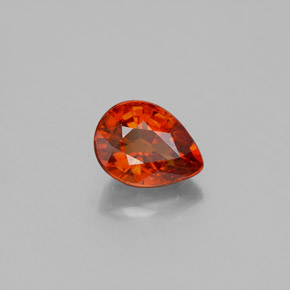 Granato spessartite naturale arancione da 1,70 ct, taglio a pera, VS-SI