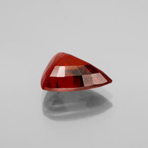 Granato spessartite naturale rosso da 3,86 ct, trillion, VS