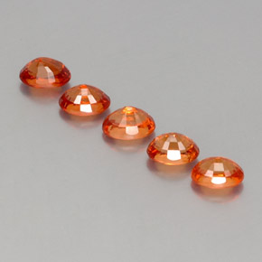 Granato spessartite naturale arancione da 4,18 ct, taglio ovale, VS