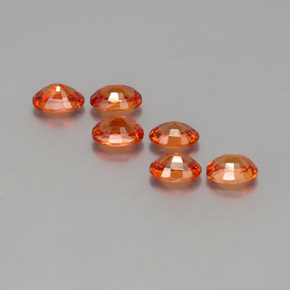 Gemme di Granato spessartite Arancio Medio naturale da 3.45 ct, Taglio ovale, VS