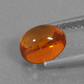 Granato spessartite Arancione naturale da 1.50 ct, Taglio ovale, Trasparente