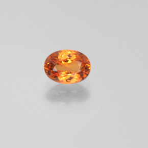 Granato spessartite Arancione naturale da 0.91 ct, Taglio ovale, VS