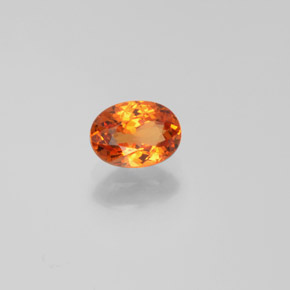 Granato spessartite Arancione naturale da 0.91 ct, Taglio ovale, VS