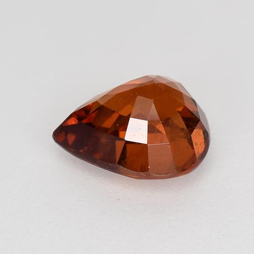 Granato spessartite naturale rosso da 1,08 ct, taglio a pera, VS