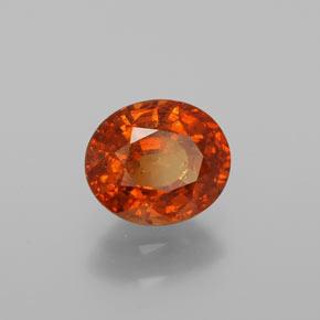 Granato spessartite Rosso fuoco naturale da 1.28 ct, Taglio ovale, SI