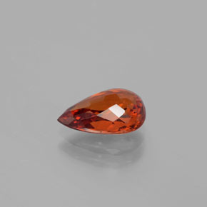 Granato spessartite Arancio rosso naturale da 2.07 ct, Forma a pera, VS