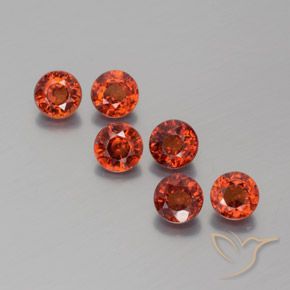 2.40ctw Naturale Rosso intenso Granato spessartite, Rotondo, VS