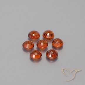 Gemme di Granato spessartite Rosso intenso naturale da 2.51 ct, Rotondo, VS