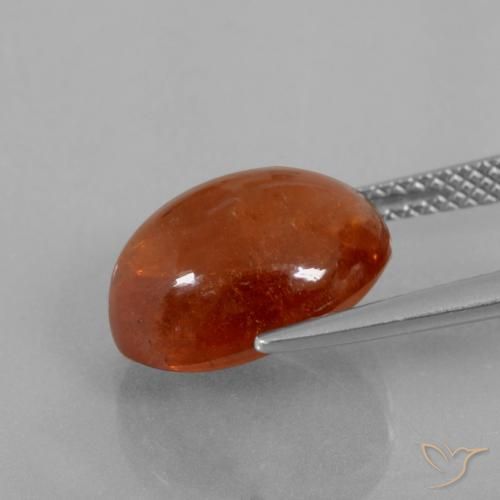 Granato spessartite Arancio caldo naturale da 9.50 ct, Ovale, Trasparente