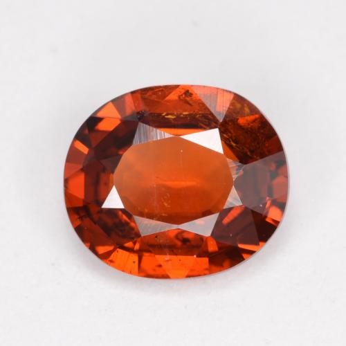 Granato spessartite naturale arancione da 1,20 ct, taglio ovale, VS