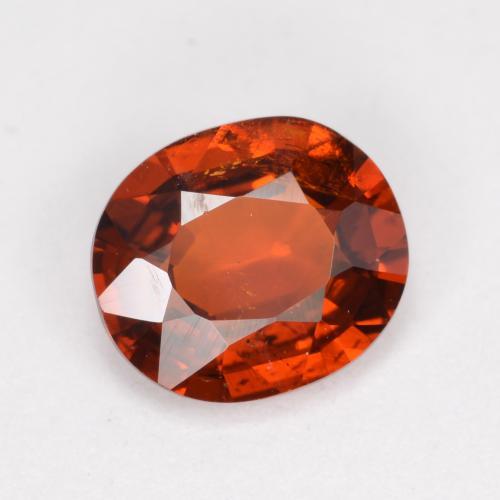 Granato spessartite naturale arancione da 1,20 ct, taglio ovale, VS