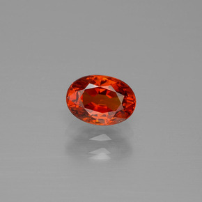 Granato spessartite naturale rosso aranciato da 1,17 ct, taglio ovale, VS