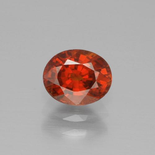 Granato spessartite naturale rosso da 1,22 ct, taglio ovale, VVS-VS