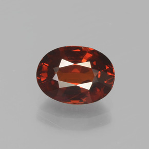 Granato spessartite Rosso Sangue Profondo naturale da 1.92 ct, Taglio ovale, VS