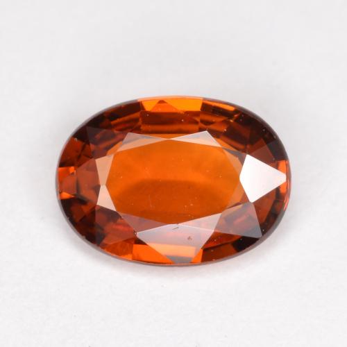 Granato spessartite naturale arancione da 0,98 ct, taglio ovale, VVS-VS