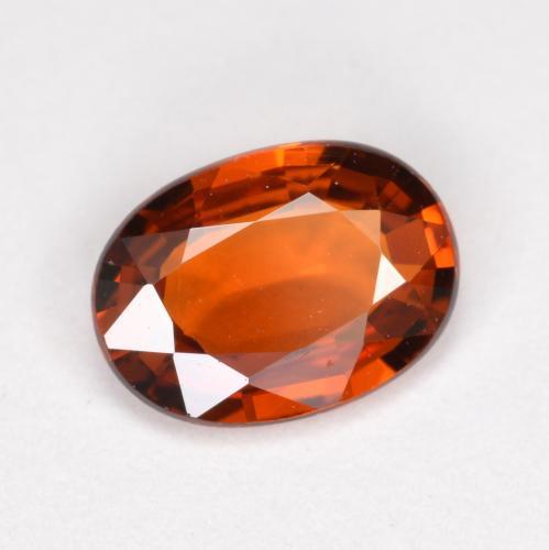 Granato spessartite naturale arancione da 0,98 ct, taglio ovale, VVS-VS