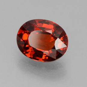 Granato spessartite naturale rosso da 1,15 ct, taglio ovale, VS
