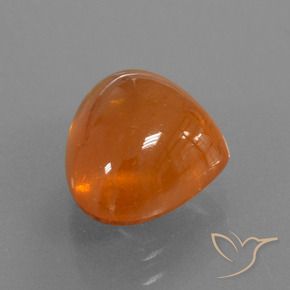 Granato spessartite naturale arancione da 7,49 ct, taglio a pera, trasparente