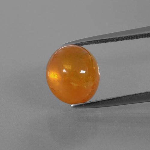 Granato spessartite naturale arancione da 6,08 ct, taglio ovale, trasparente