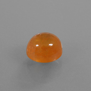 Granato spessartite naturale arancione da 6,08 ct, taglio ovale, trasparente