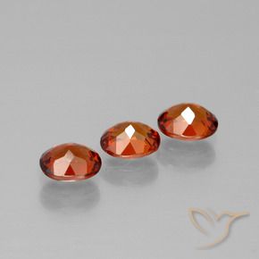 Gemme di Granato spessartite Arancione scuro naturale da 1.68 ct, Taglio ovale, VS