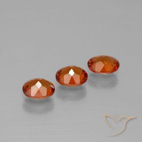 Gemme di Granato spessartite Arancio Medio naturale da 1.64 ct, Ovale, VS