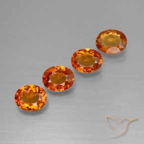Gemme di Granato spessartite Arancio Medio naturale da 1.65 ct, Ovale, VS