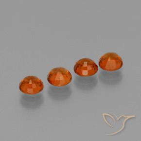 Gemme di Granato spessartite Arancione scuro naturale da 2.38 ct, Rotondo, VS