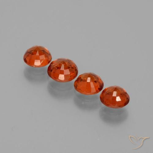 Gemme di Granato spessartite Arancione Ambra naturale da 2.78 ct, Rotondo, VS