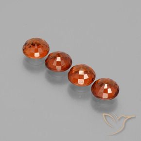 Gemme di Granato spessartite Arancio caldo naturale da 2.97 ct, Rotondo, VS