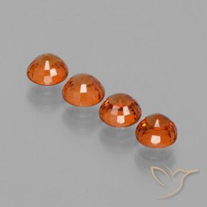 Gemme di Granato spessartite Arancione Ambra naturale da 2.23 ct, Rotondo, VS