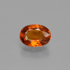 Granato spessartite naturale arancione da 1,09 ct, taglio ovale, VS-SI
