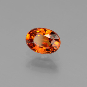 Granato spessartite Arancia Fuoco naturale da 1.01 ct, Taglio ovale, VS