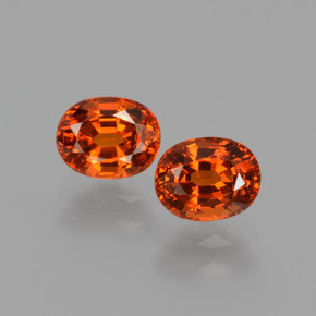 Granato spessartite naturale arancione da  ct, taglio ovale, VS
