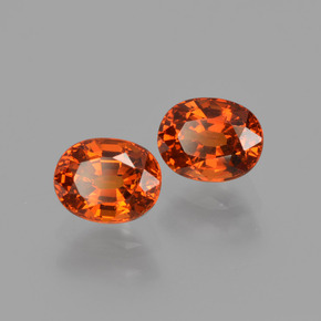 Granato spessartite naturale arancione da  ct, taglio ovale, VS
