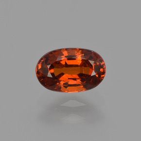 Granato spessartite Arancio rosso naturale da 1.00 ct, Taglio ovale, VS